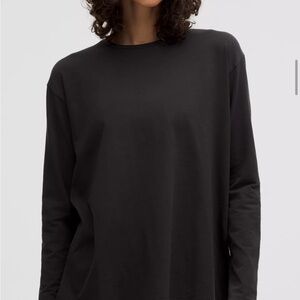 Lululemon Twist-Back Relaxed-Fit Long-Sleeve Shirt Size Medium Black